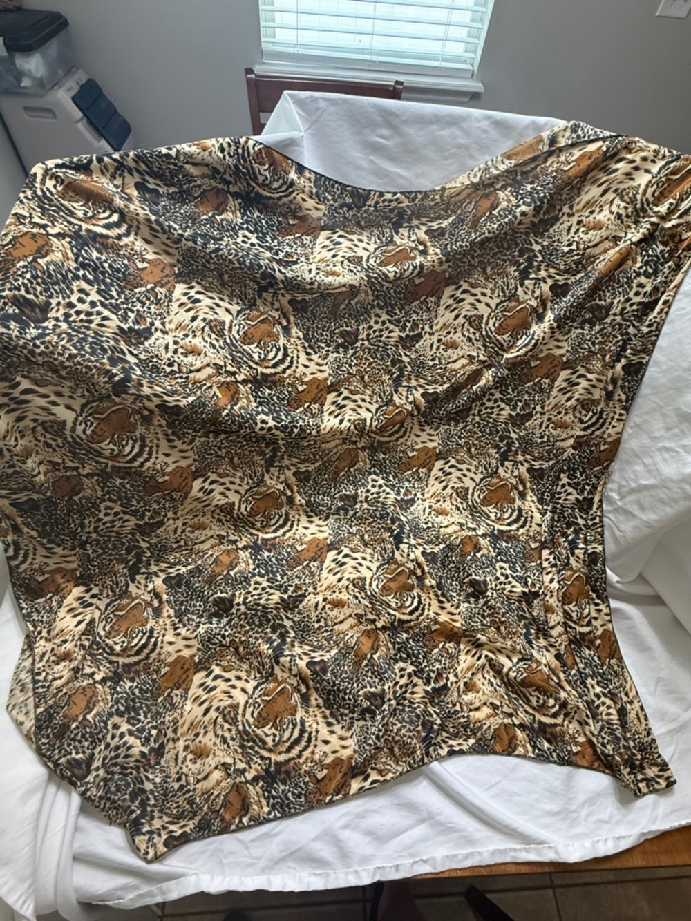 Leopard Animal Print Scarf Shawl Wrap Large Lightweight Statement Piece